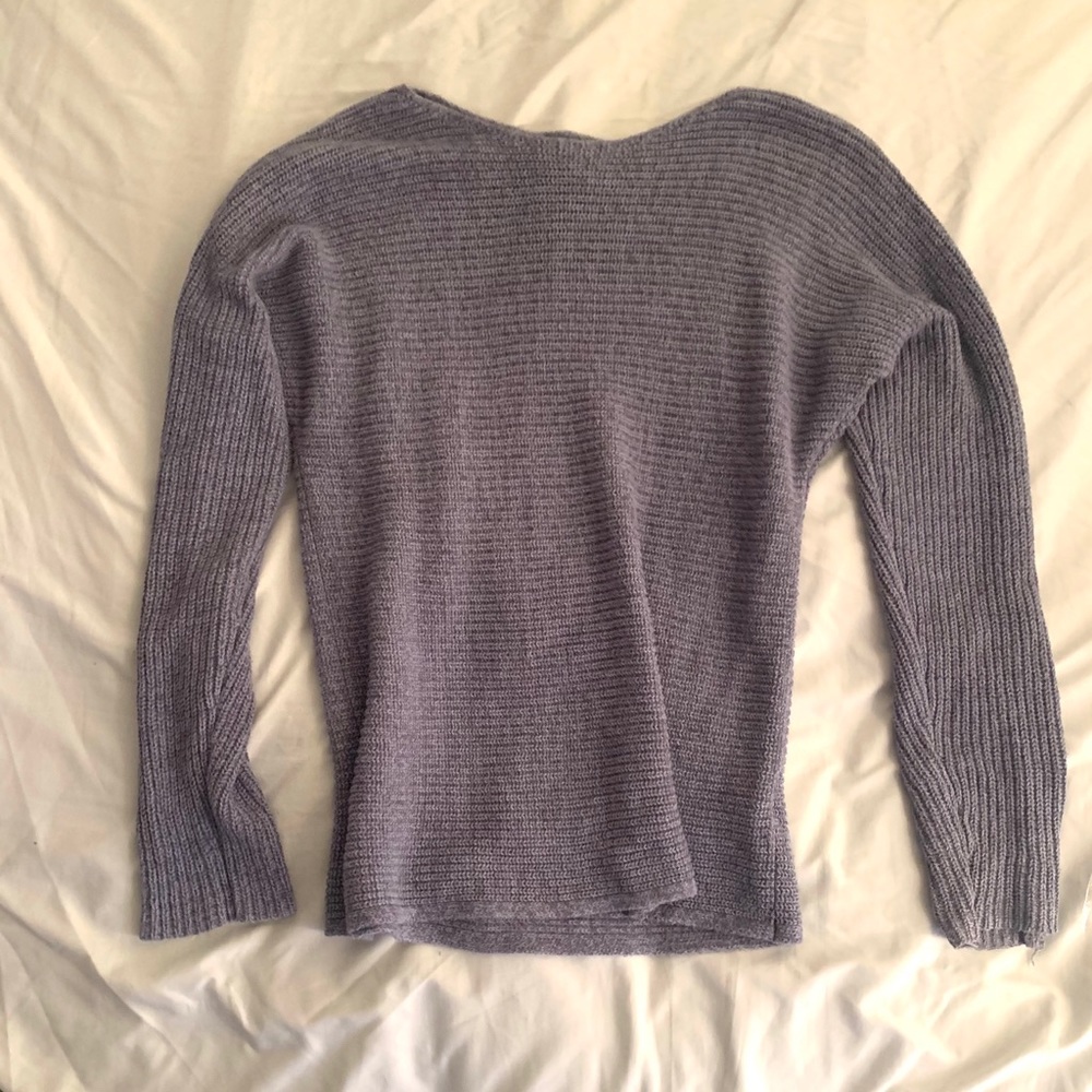Lilac Oversized Tight-Knit Sweater